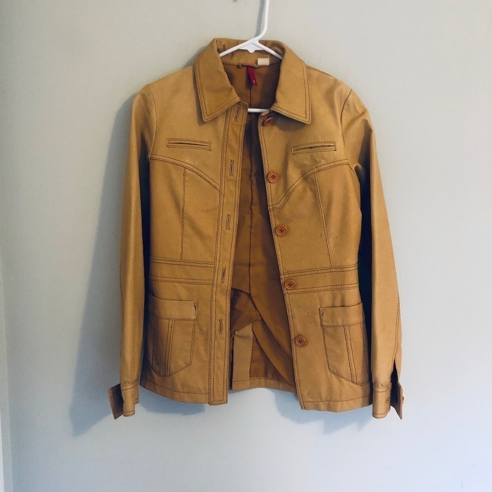 H & M Leather Jacket Size 4